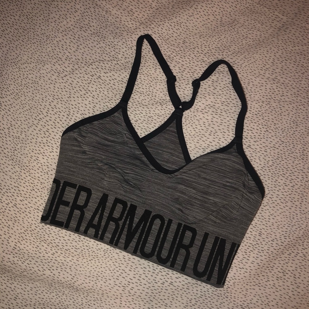 under armour light grey top